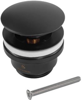 Донный клапан Grocenberg GB106 Черный матовый